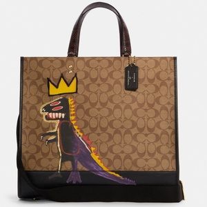 Coach X Jean Michel Basquiat Dempsey Tote 40 NWT